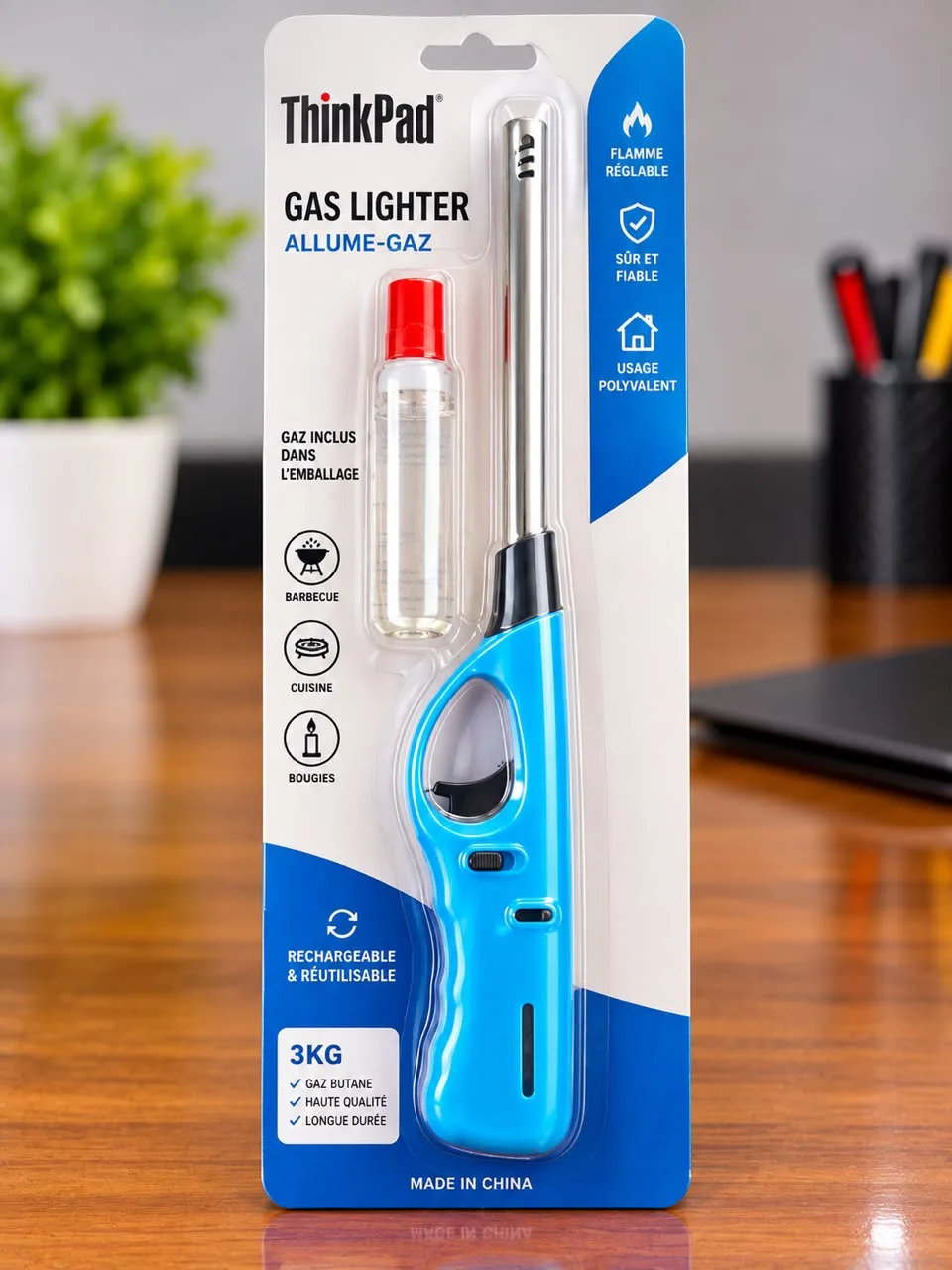 Allume gaz rechargeable