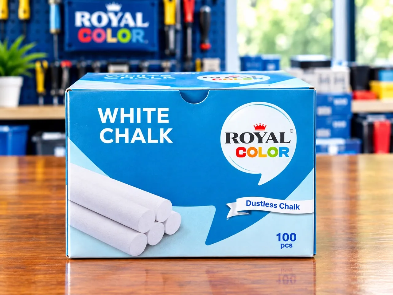 Paquet de craie blanche
